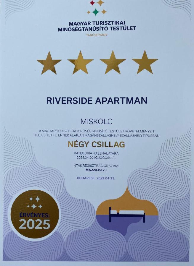 Riverside Apartman**** Miskolc Luaran gambar